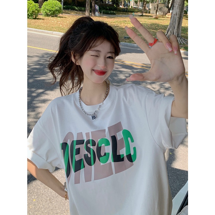 NRVP Áo Thun Nữ Tay Ngắn In Hình Phong Cách Hàn Quốc Thời Trang Mùa Hè 2022