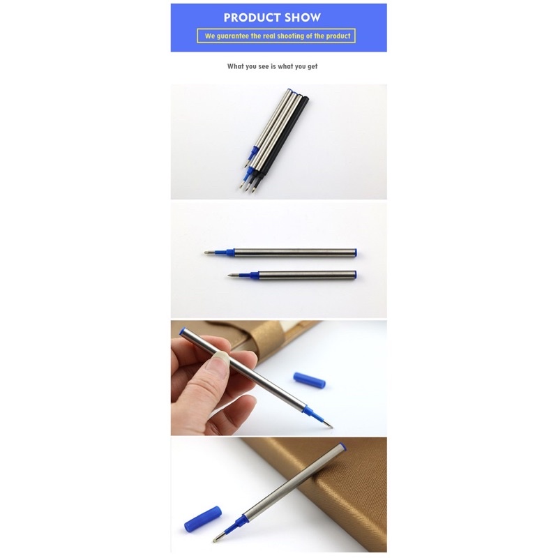 Ruột viết ruột bút Rollerball Refill  lắp vừa cho các dòng bút có nắp như Cross, Waterman , Dunhill