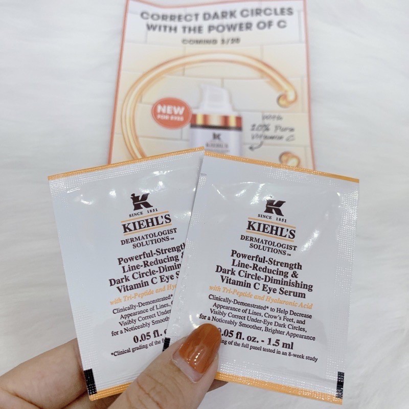 Sample serum giảm thâm quầng mắt vitamin C của Kiehl’s