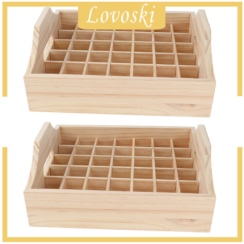 Set 2 Đế Gỗ Trưng Bày 42 Lọ Tinh Dầu 5 10 15 20ml