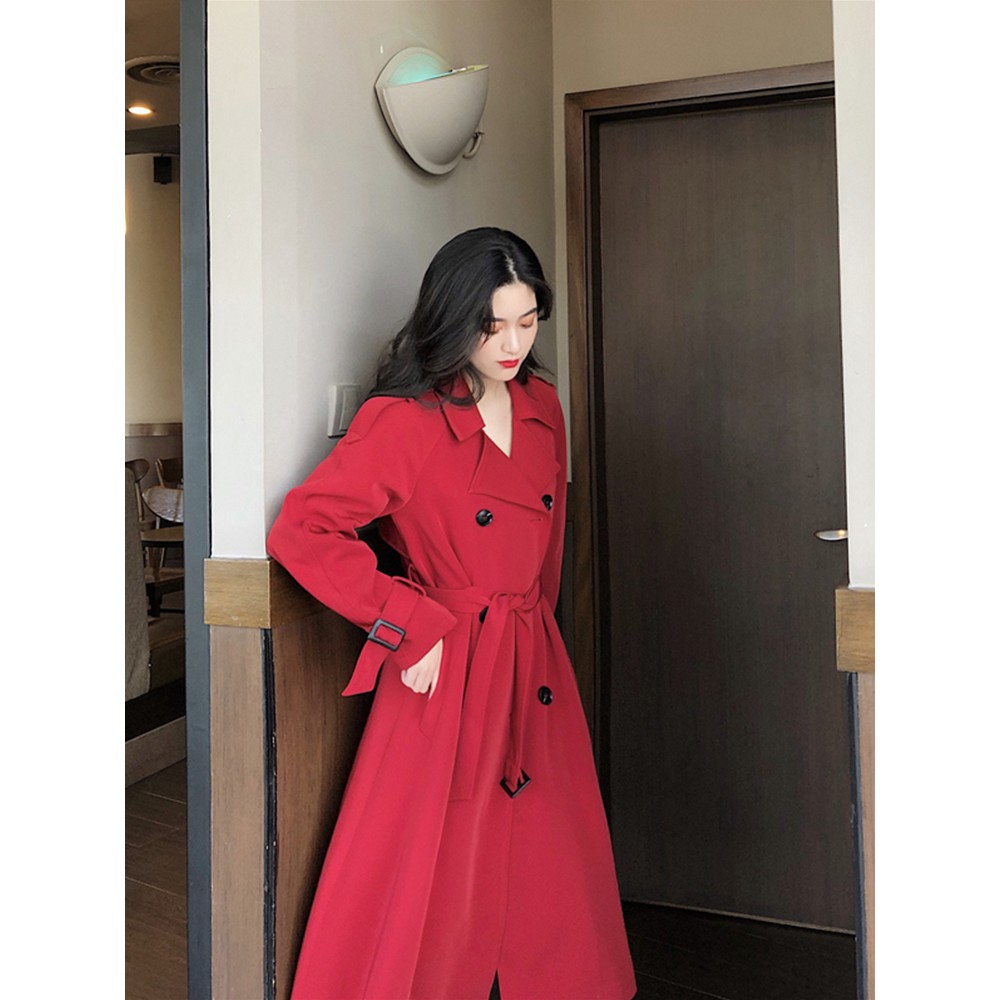 Ảnh thật 5 hình cuối-HC042.Áo khoác mangto thu đông dáng dài phiên bản Hàn Quốc | BigBuy360 - bigbuy360.vn