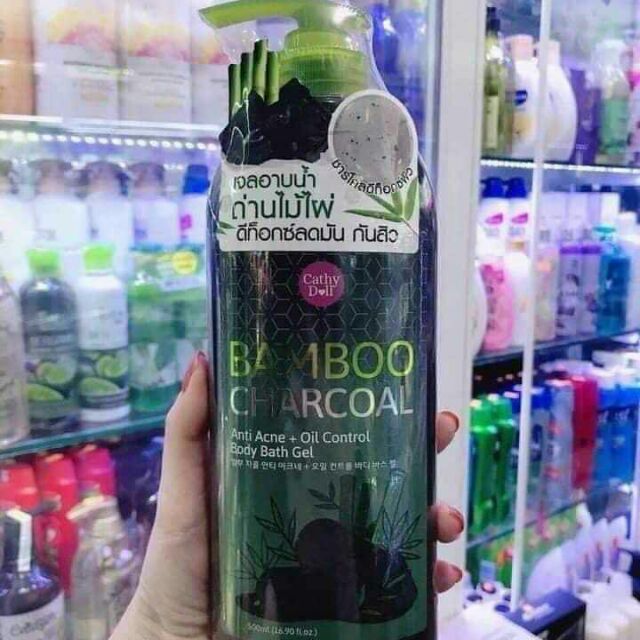 Sữa tắm than tre trị mụn lưng Bamboo