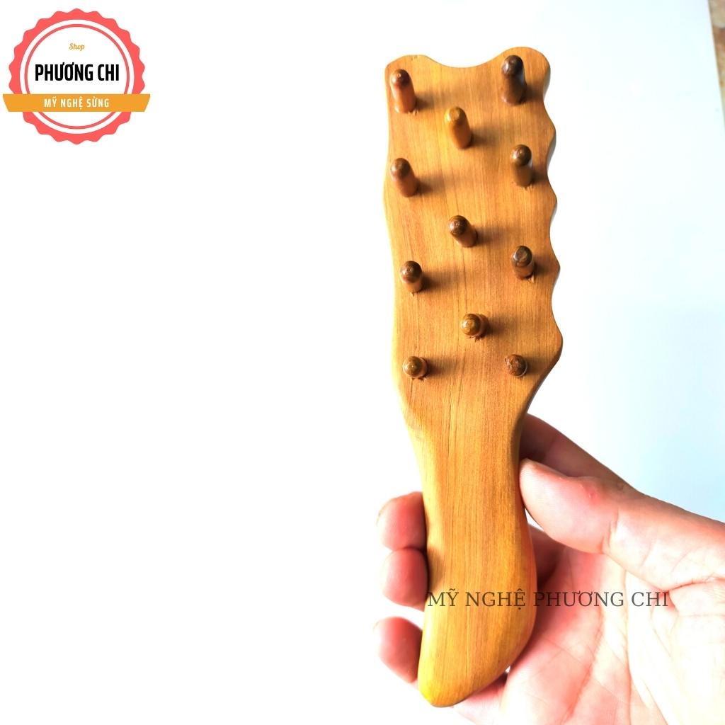 Bàn chải mát xa cơ thể bằng gỗ thơm chuyên dụng | Mỹ nghệ phương chi