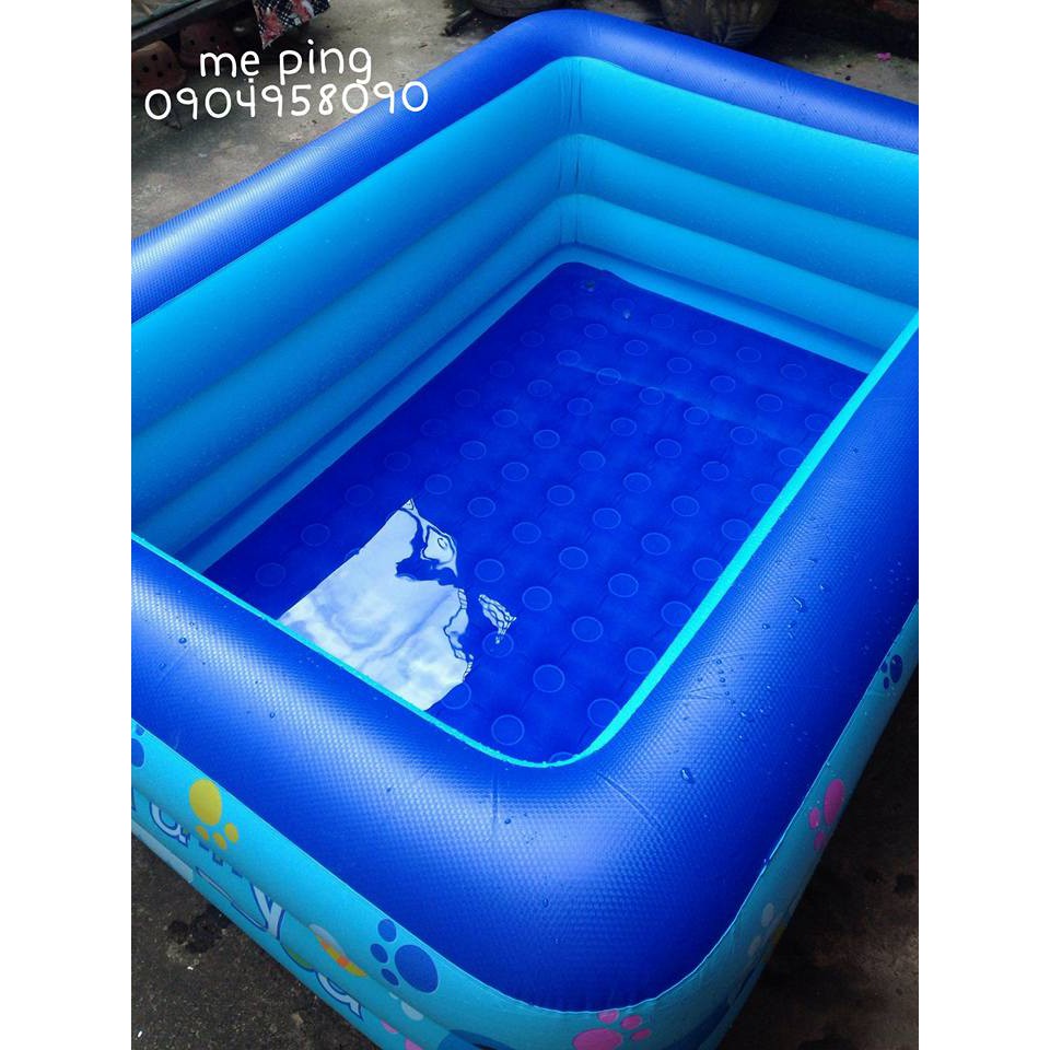 Combo bể bơi 1m8 + phao cổ + bơm điện