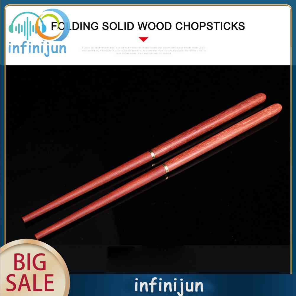 Đũa Gỗ Gụ Di Động Có Thể Gập Lại Cho Hoạt Động Ngoài Trời