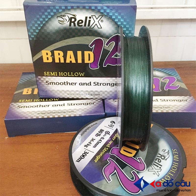 Dây PE 12 lõi Indonesia relix Braid12 300M
