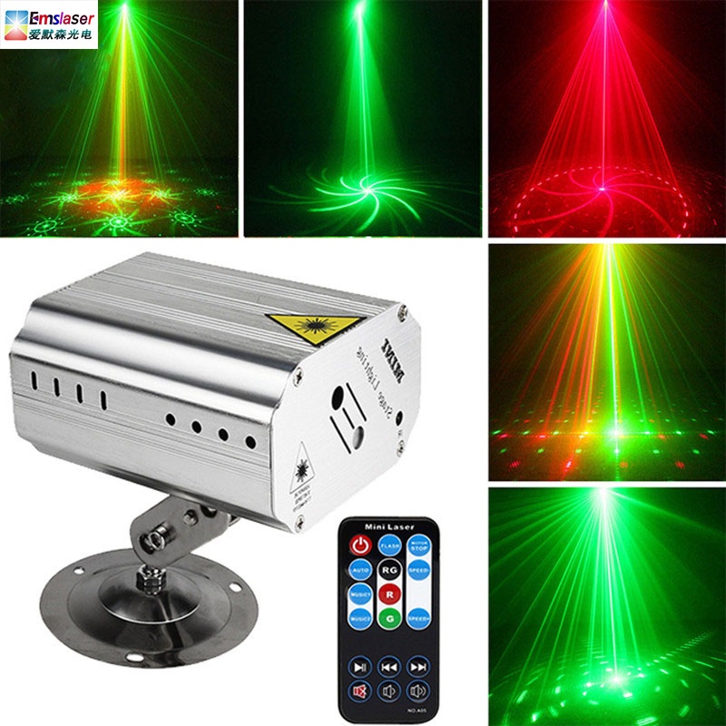 Đèn Laser Hoa mini cảm biến theo nhạc | Có remote điều khiển từ xa| Đèn Laser Sân khấu| Vũ trường| Bay phòng| Karaoke