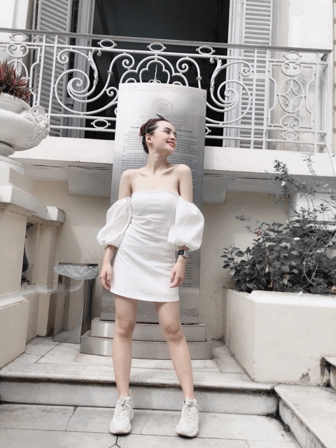 Đầm tay phồng Keelin