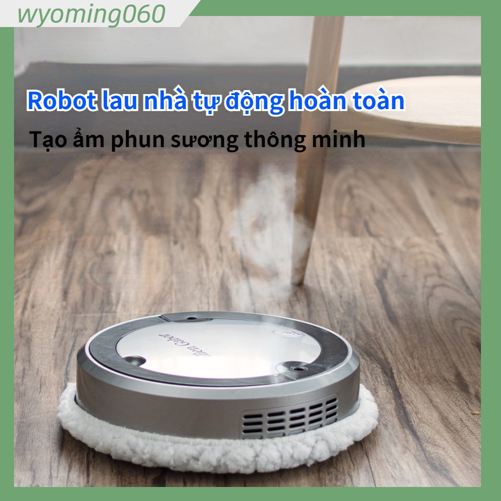 [Hàng Sẵn] Robot lau nhà hoàn toàn tự động phun ẩm phun sương thông minh【Wyoming060】