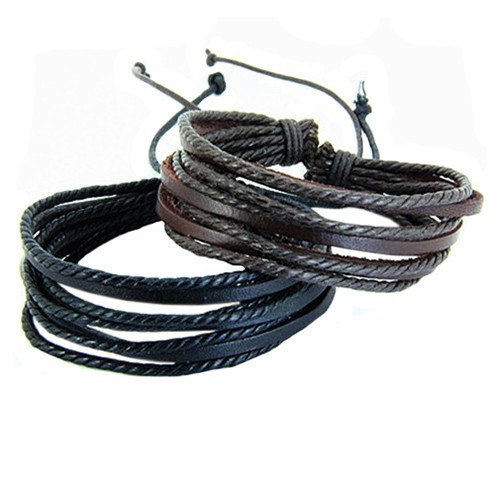 Vòng tay nhiều sợi dễ dàng thu nới cho nam và nữ