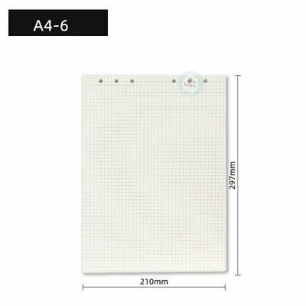 PLANNER NHỰA CỨNG A4/B5 NGANG 6 LỖ