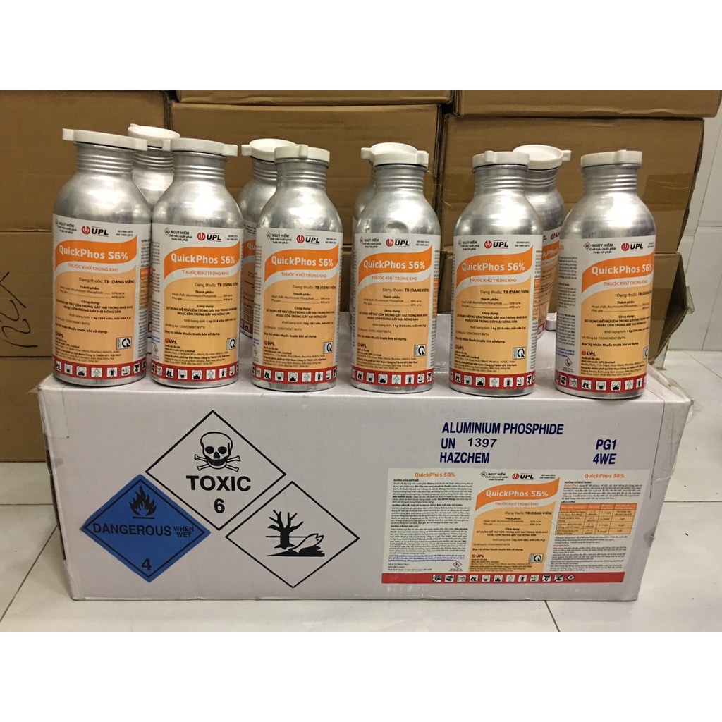 Quick phos 56 thuốc xông hơi khử trùng kho, diệt các loại ấu trùng