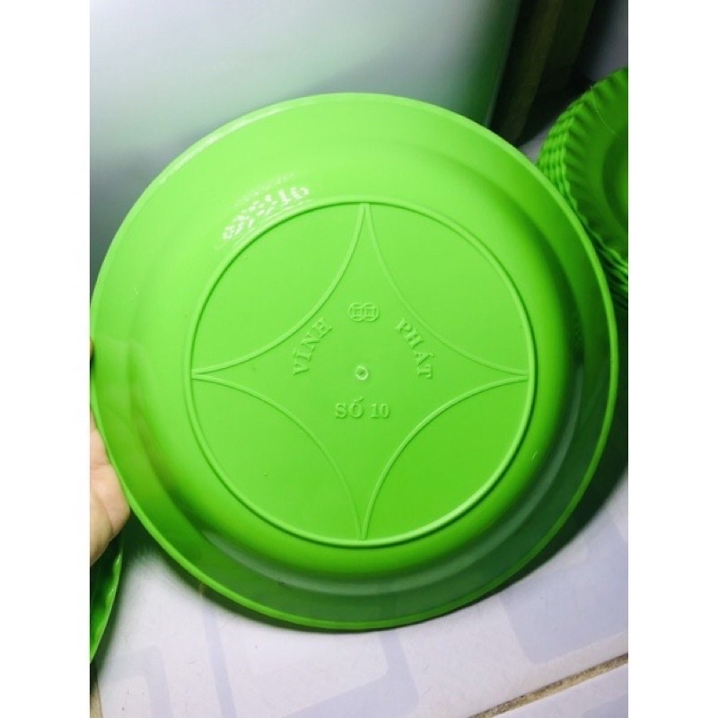 🏵Combo 10 Dĩa Nhựa Xanh Nhiều Size, Loại SÂU