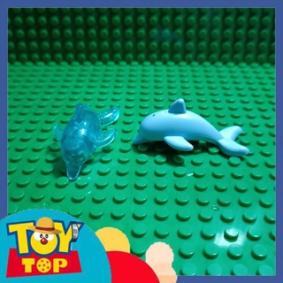 Đồ chơi mini Động Vật Cá Heo lắp ráp ghép - Phụ kiện xếp hình MOC Brick