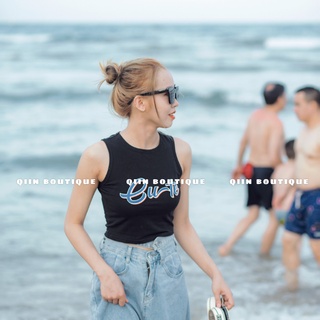 [Ảnh Thật] Áo Croptop Ba Lỗ Nữ Cá Tính
