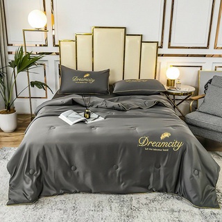 Bộ chăn ga gối lụa dream city