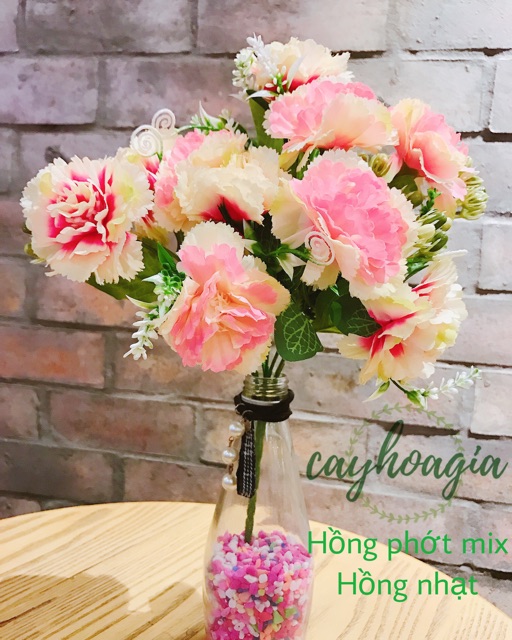 Hoa Giả - Chùm Hoa Phăng mix màu