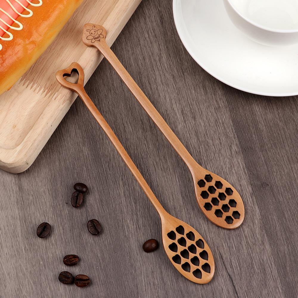 Muỗng Gỗ Khuấy Mật Ong Tiện Dụng