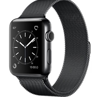 Dây đeo Milanese Loop Brand đen cho Apple Watch 42mm