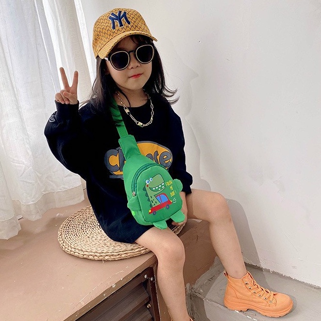 Balo vải khủng long siêu cute cho bé yêu T2 ( #balo )