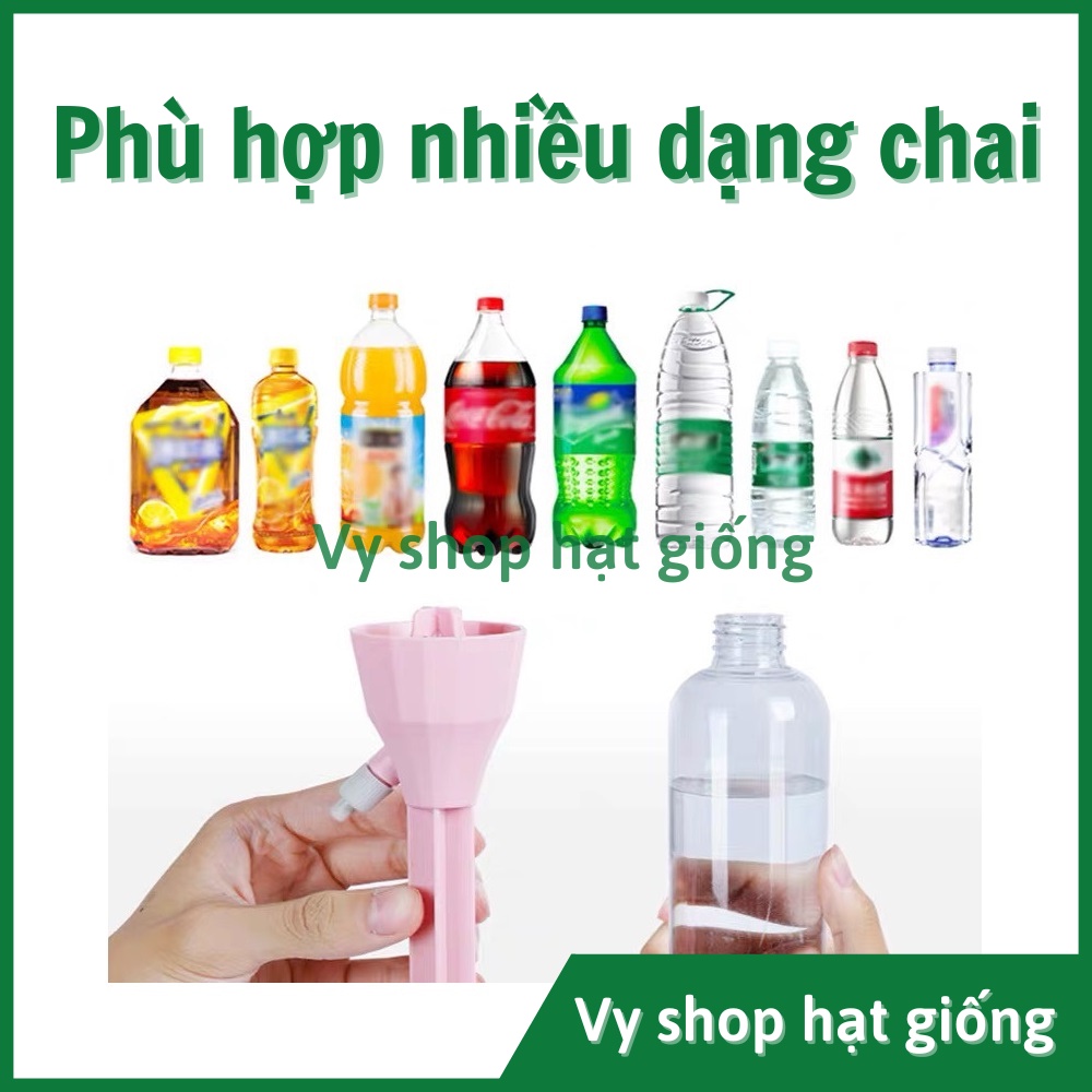 Đầu tưới tự động nhỏ giọt cao cấp phù hợp nhiều dạng chai, không cần đục lỗ trên thân chai