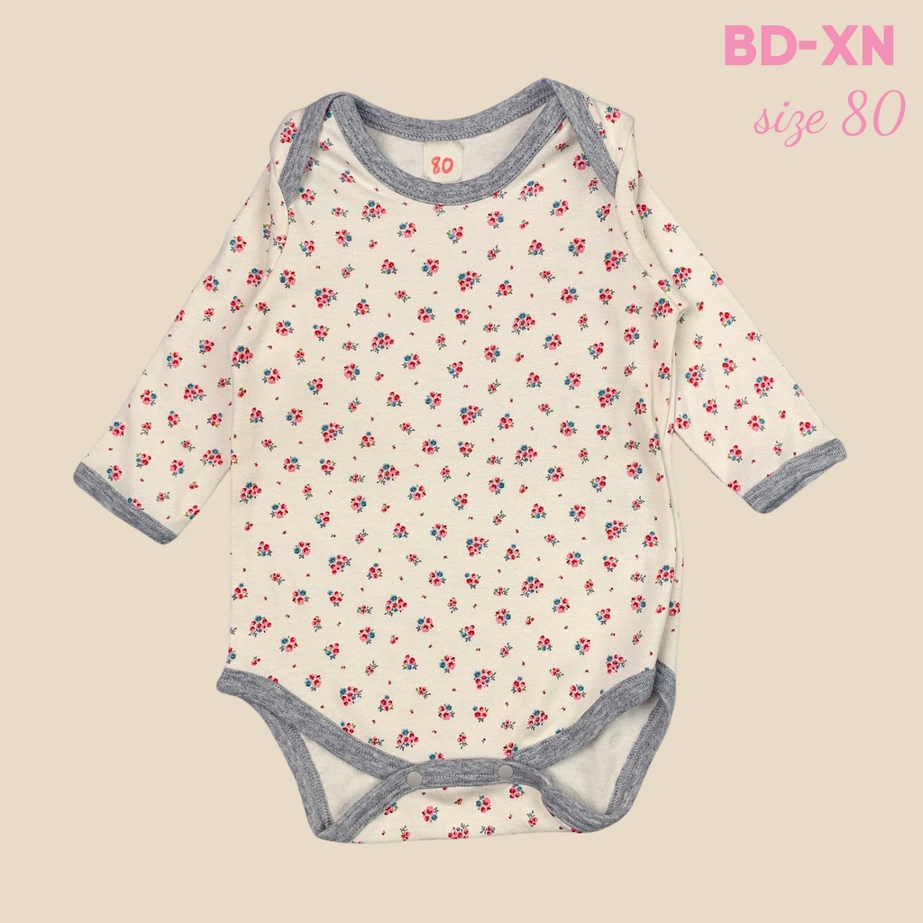 Bodysiut cho bé trai bé gái dài tay xuất nhật dễ thương Nga Fish BD-XN