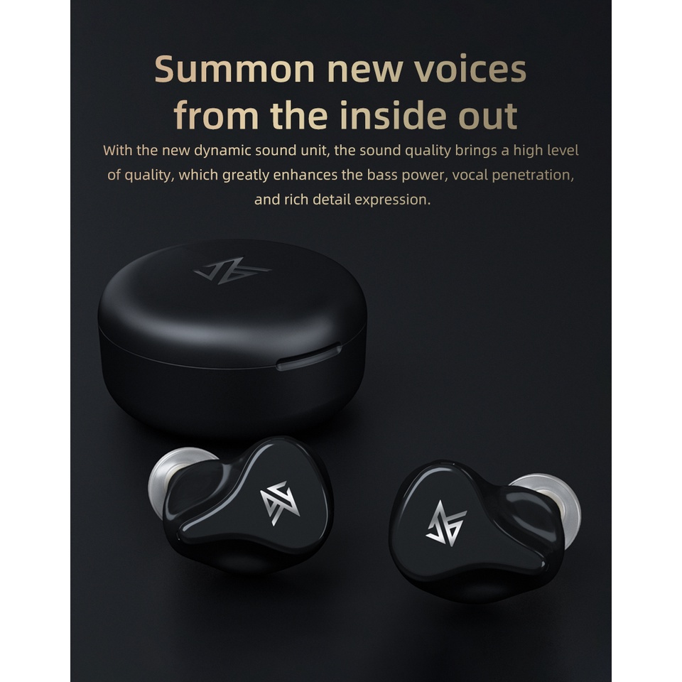 Kz Tai Nghe Nhét Tai z1 pro tws Không Dây Chống Ồn Kết Nối bluetooth hifi Phong Cách Thể Thao
