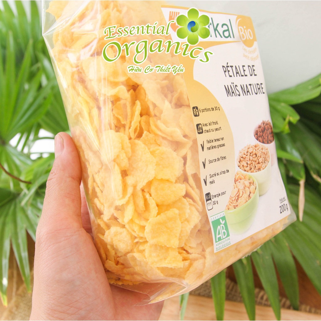 [Ngũ cốc ăn sáng cho Mẹ và Bé] Ngũ cốc hữu cơ bắp (ngô) cán dẹp Markal 200g
