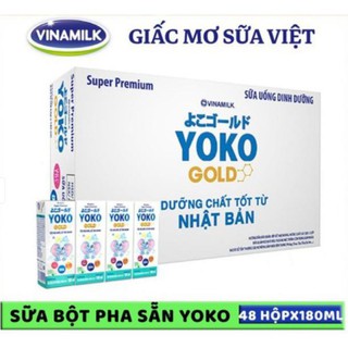 THÙNG SỮA BỘT PHA SẴN YOKO 180ML