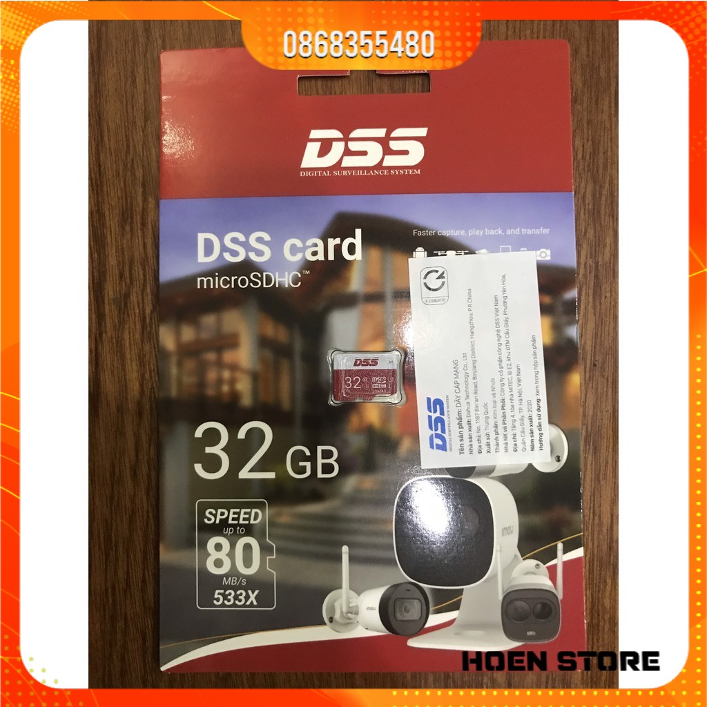 Thẻ Nhớ DSS 32Gb  &amp; 64GbMicro SD - Hàng chính hãng