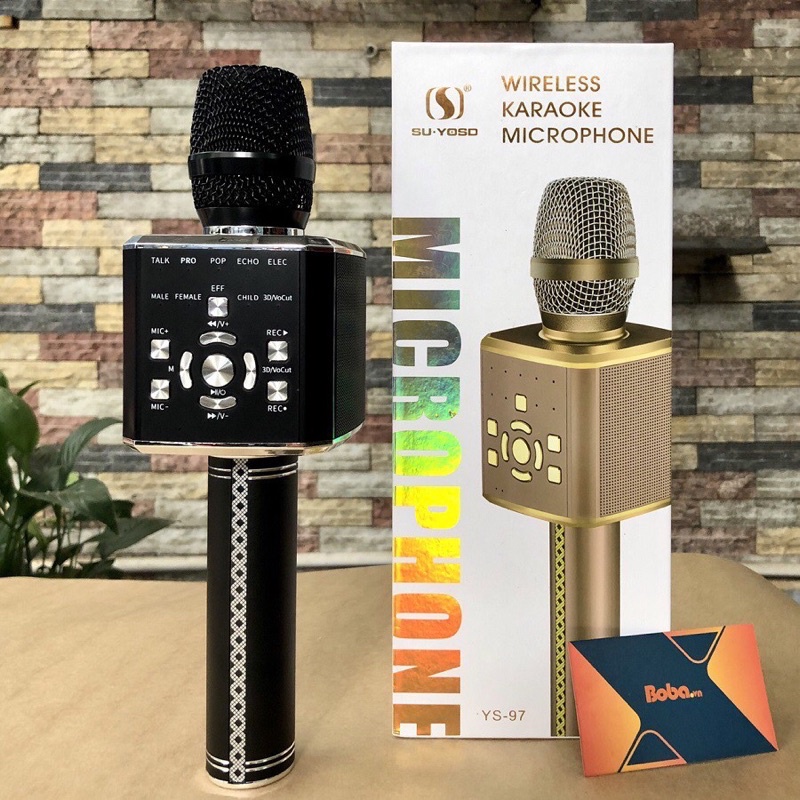 Micro Karaoke Bluetooth YS 97 cao cấp kèm clip test cực hay