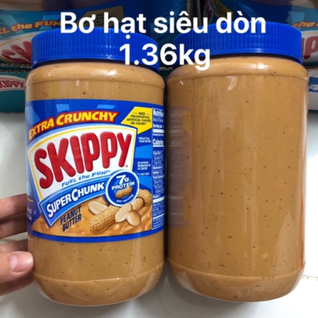 ❤ Sale [Date 1/2022] Tách lẻ 1 hộp Bơ đậu phộng Skippy 1.36kg Mỹ (Có hạt/ Kem Mịn), thơm ngon bổ dưỡng | BigBuy360 - bigbuy360.vn