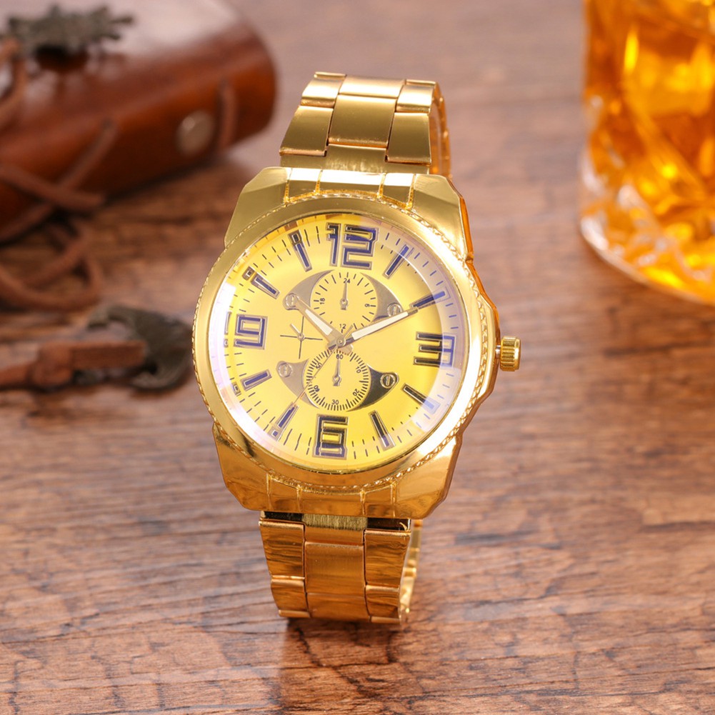 Đồng Hồ Kim Mặt Tròn Thời Trang Cho Nam