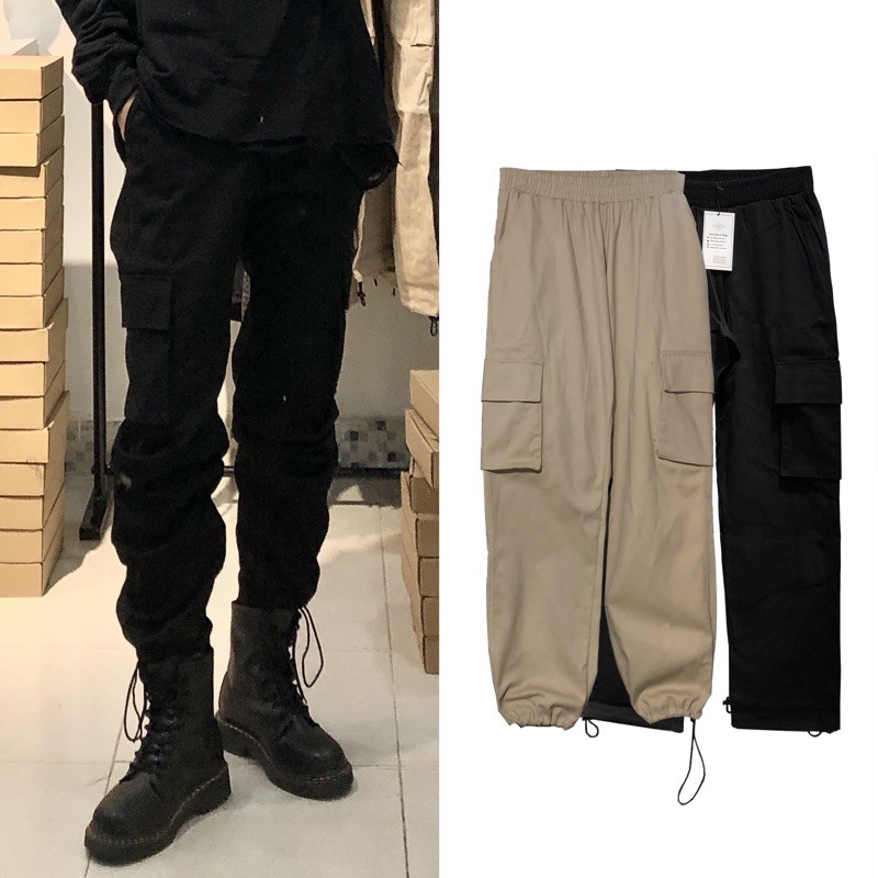 QUẦN TÚI HỘP KAKI DÂY RÚT UNISEX