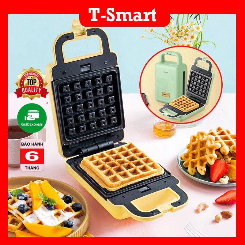 Máy Nướng Bánh Mì Kẹp Nướng Bánh Sandwich Làm Bánh Waffle, Rán Trứng Xúc Xích Bear DBC-P06N2