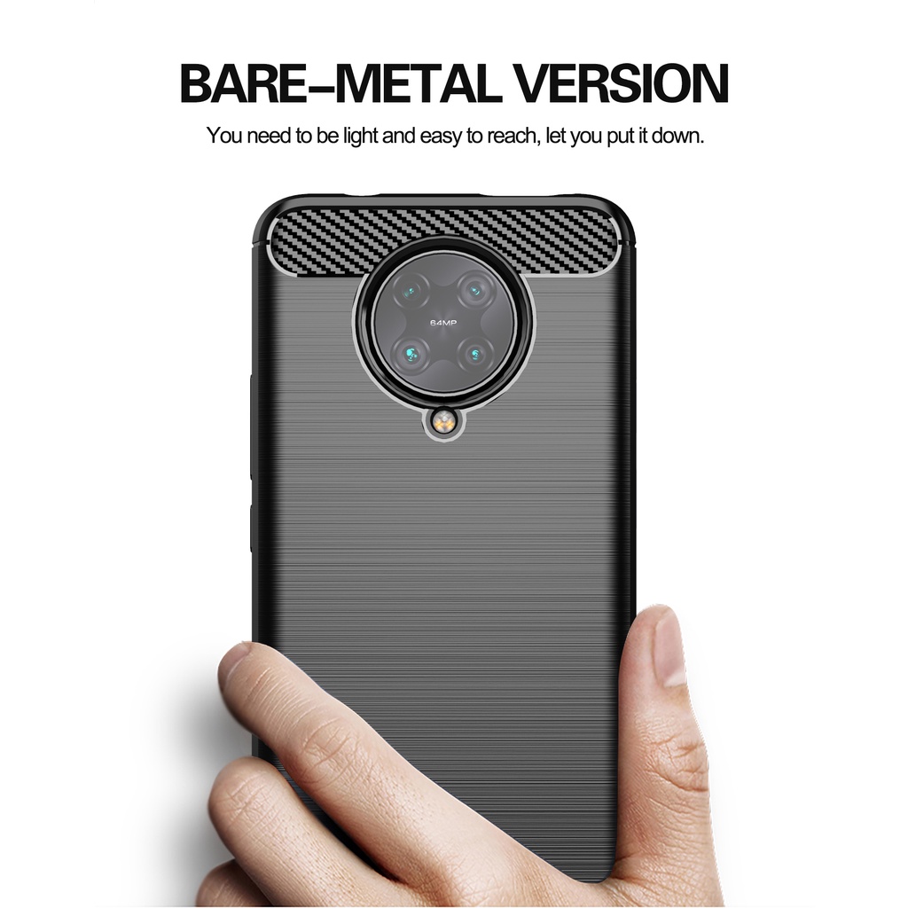 Ốp Điện Thoại Silicon tpu Mềm Chống Sốc In Họa Tiết Sợi Carbon Mượt Cho Mi Redmi K30 Pro Zoom Ultra Poco F2 Pro
