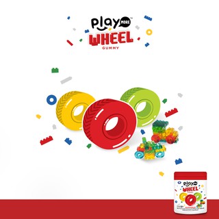 Kẹo dẻo hình bánh xe PlayMore Thái Lan 27g
