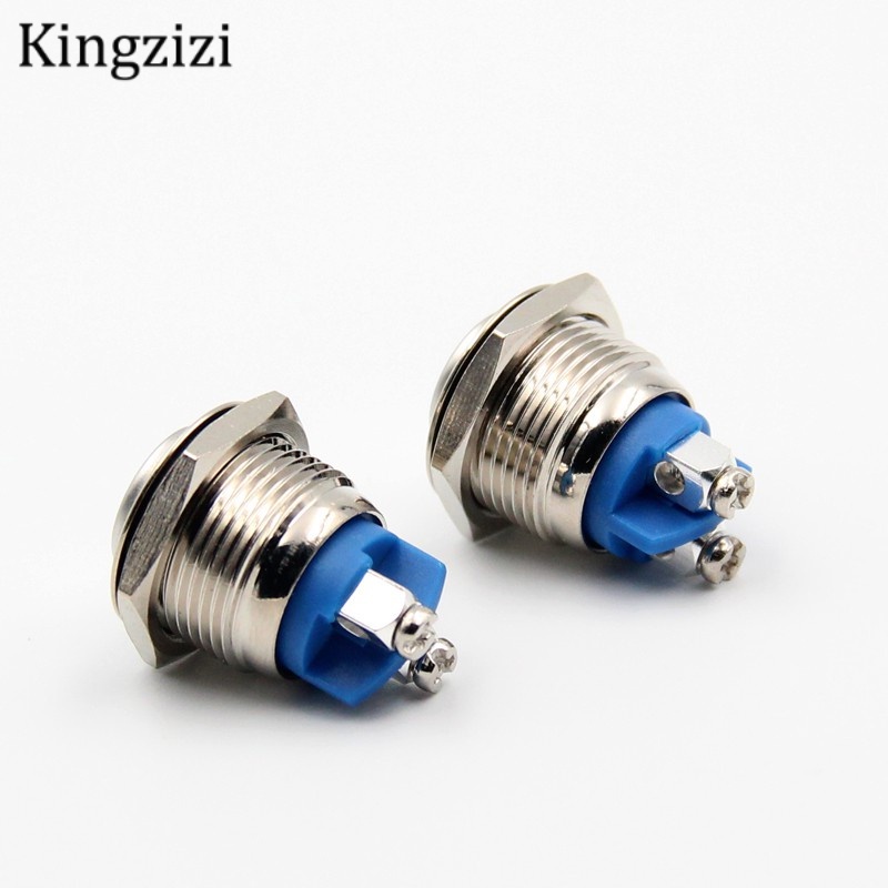 Bộ 50 Nút Công Tắc Kim Loại 16mm Chất Lượng