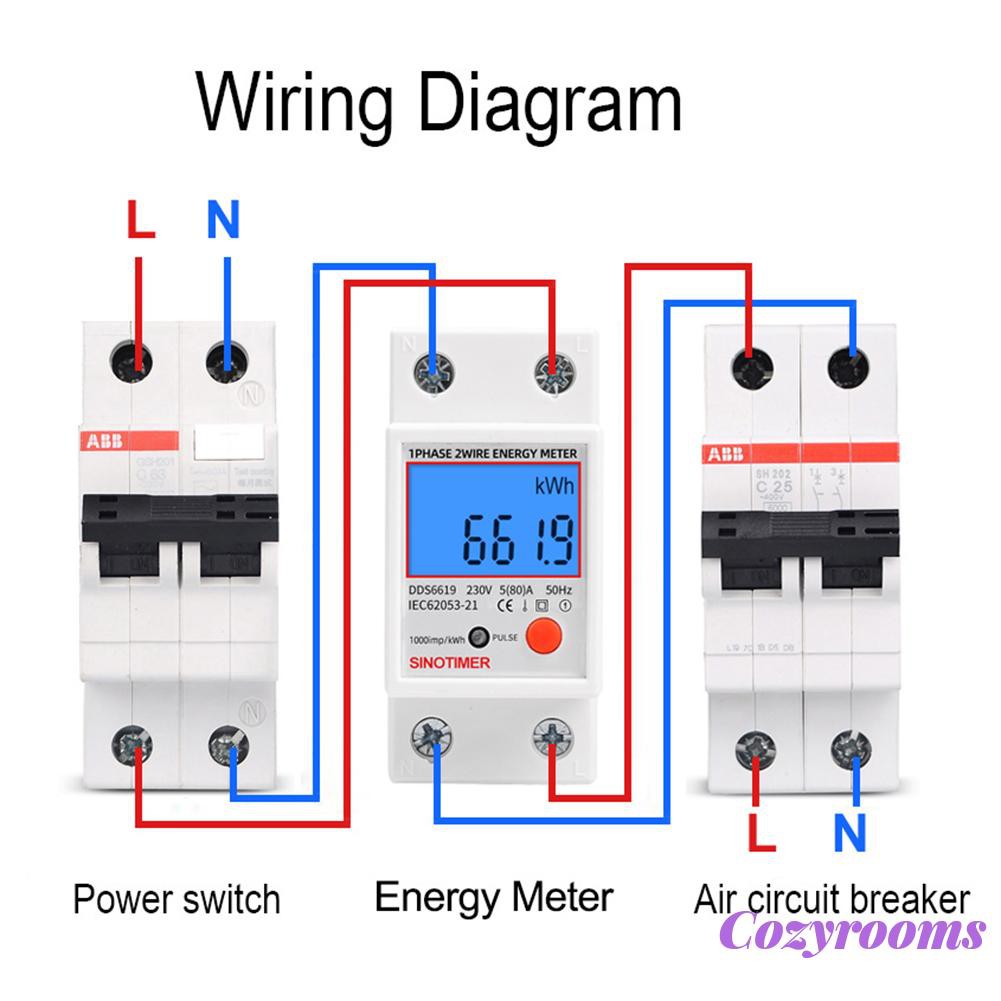 Thiết Bị Đo Công Suất Điện Hiển Thị Màn Hình Lcd