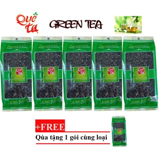 Trà xanh Thái nguyên combo 5 gói x 100g, xanh +tặng 1 gói
