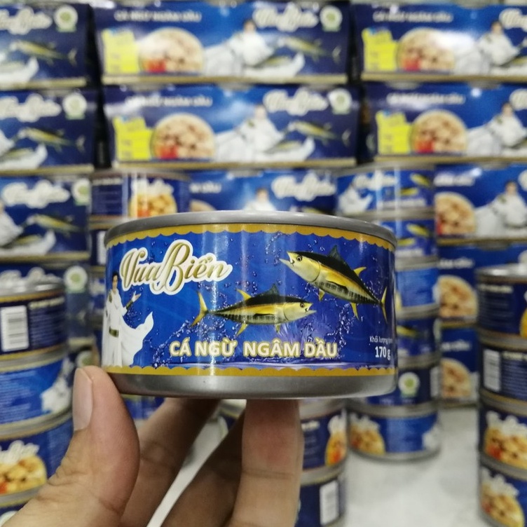 CÁ NGỪ NGÂM DẦU TUNA IN OIL VUA BIỂN / ĐÀM VĨNH HƯNG 170G HSD 23/06/2024