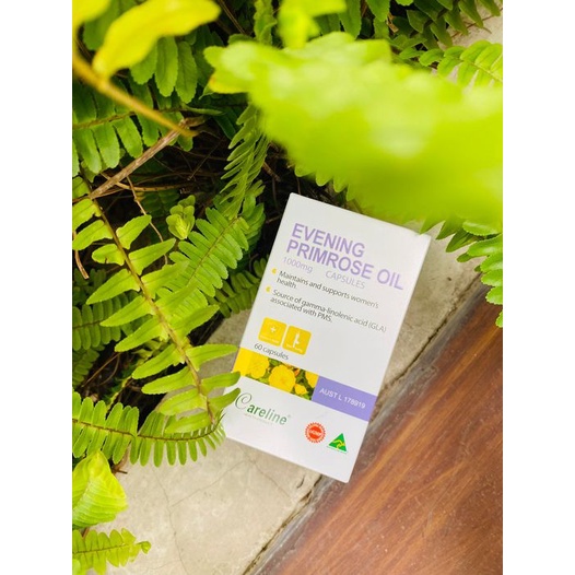 Tinh dầu hoa anh thảo, viên uống hoa anh thảo Careline Evening PrimroseOil,cân bằng nội tiết tố nữ 1000Mg