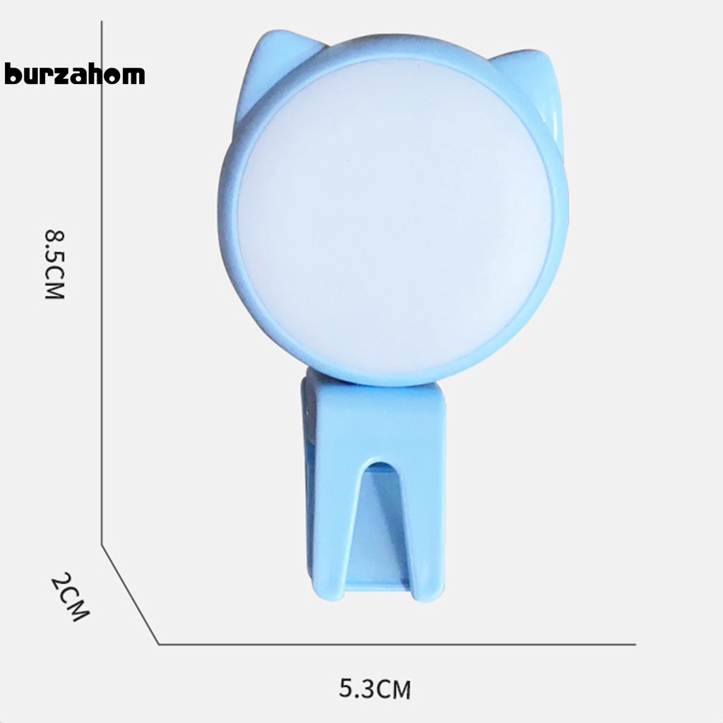 Đèn led chụp ảnh hình tai mèo gắn điện thoại di động tiện lợi