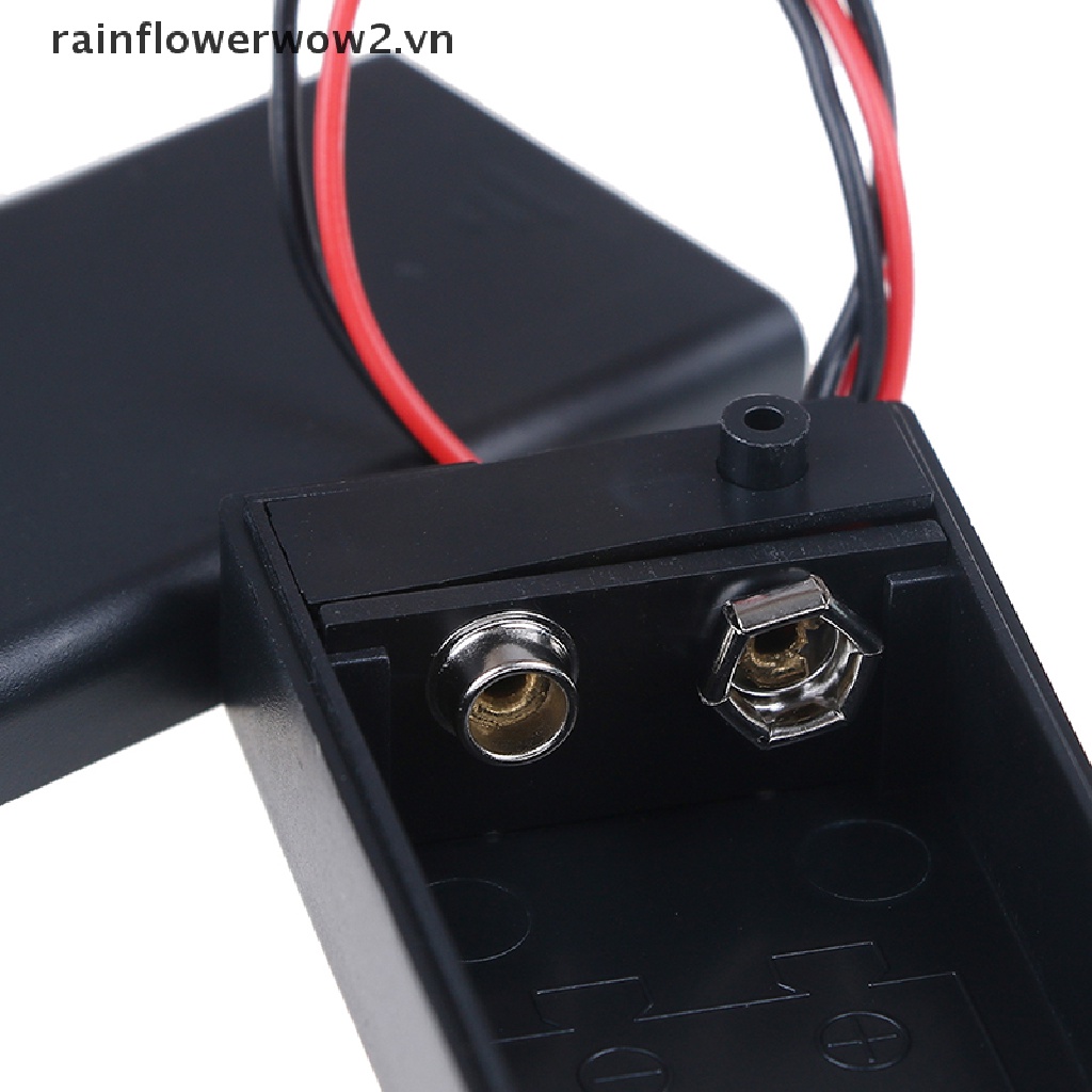 Hộp Đựng Pin 9V Volt PP3 dc Có Dây / Vỏ Bọc Công Tắc