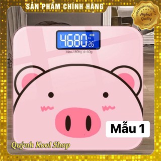 💖freeship💖 cân lợn hồng - cân điện tử mẫu mới hình lợn hồng