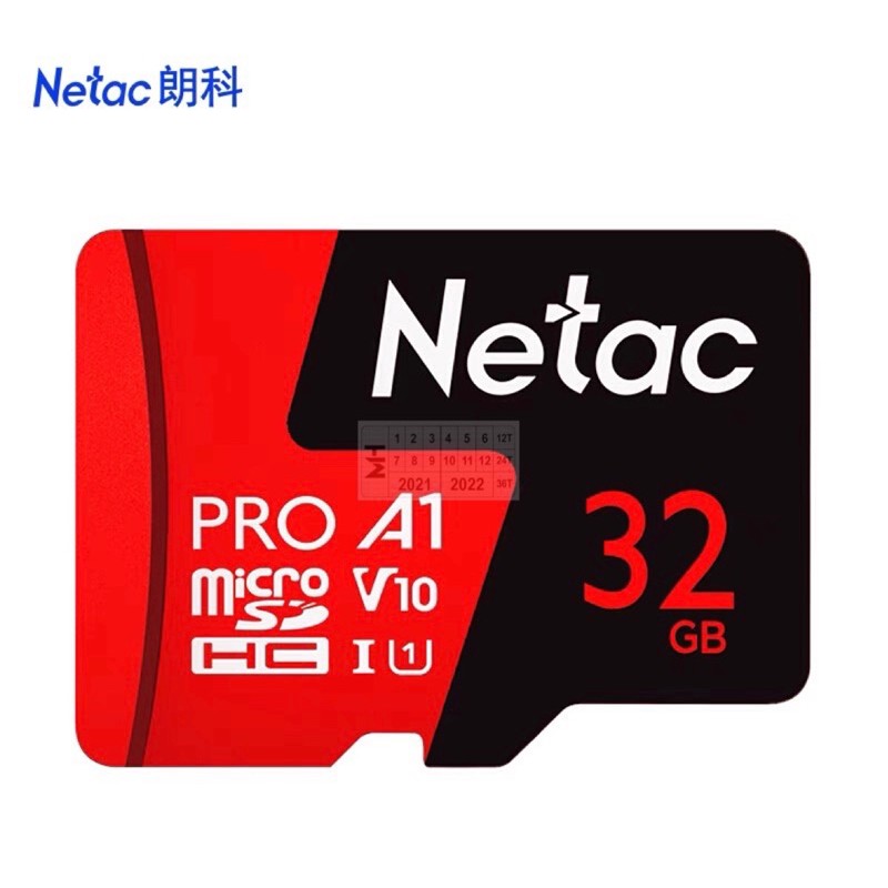 Thẻ Nhớ MicroSD 32GB NETAC PRO A1 - Camera | WebRaoVat - webraovat.net.vn