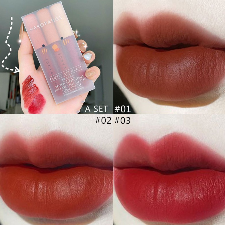 Son HERORANGE Son Kem Lì Chống Thấm Nước Trang Điểm Tiện Dụng | BigBuy360 - bigbuy360.vn