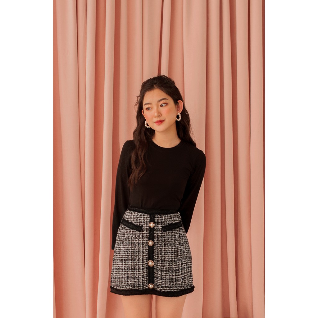 Naked By V - Áo thun dài tay basic Long Sleeves Tee