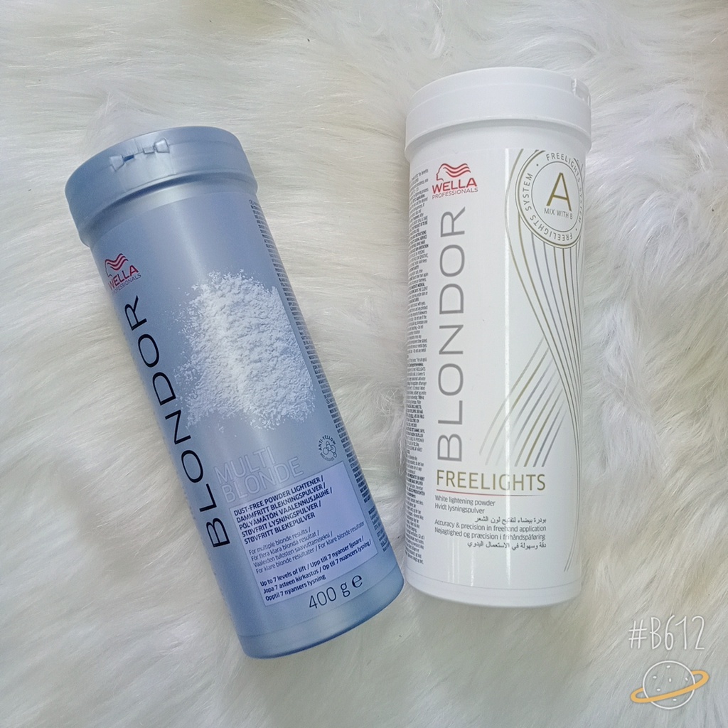 Bột Tẩy Tóc Trắng, Xanh Dành Cho Mọi Loại Tóc Wella Blondor 400g