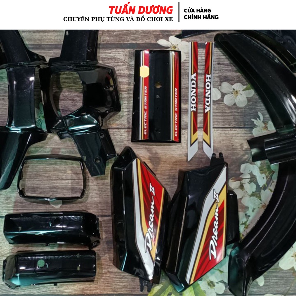 Dàn áo - bộ nhựa xe DREAM - HonDa hàng CHÍNH HÃNG - dùng cho dream Việt và Dream Thái
